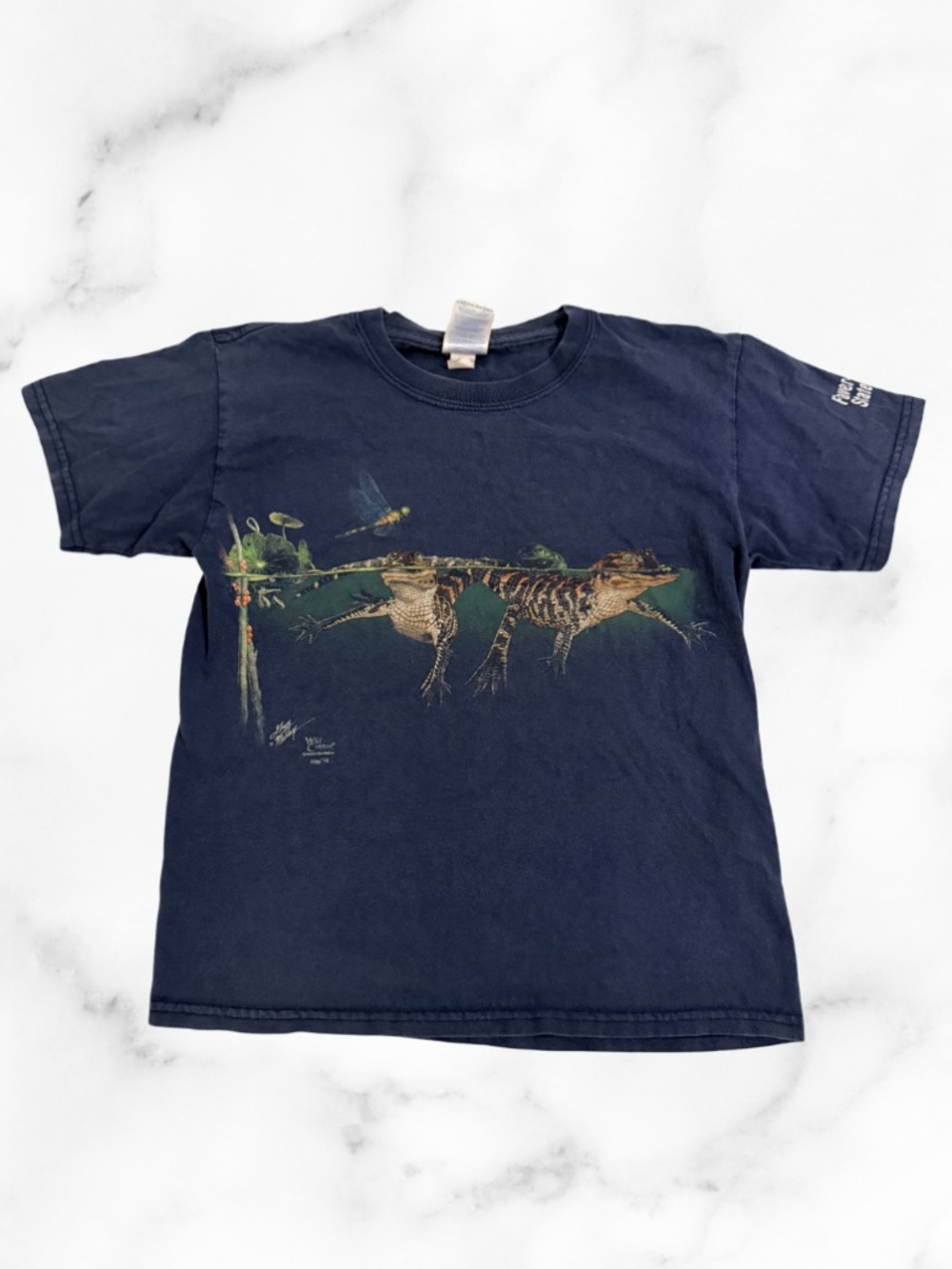 Kids Navy Blue T-Shirt with Florida Alligators on it